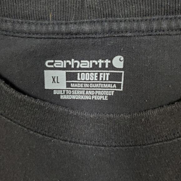 Carhartt Shirt Mens Extra Large Loose Fit Long Sleeve Tee Crew Neck Workwear - Picture 2 of 11